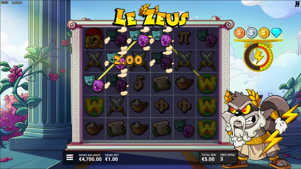 Le Zeus Demo Gratis Spelen screenshot 2